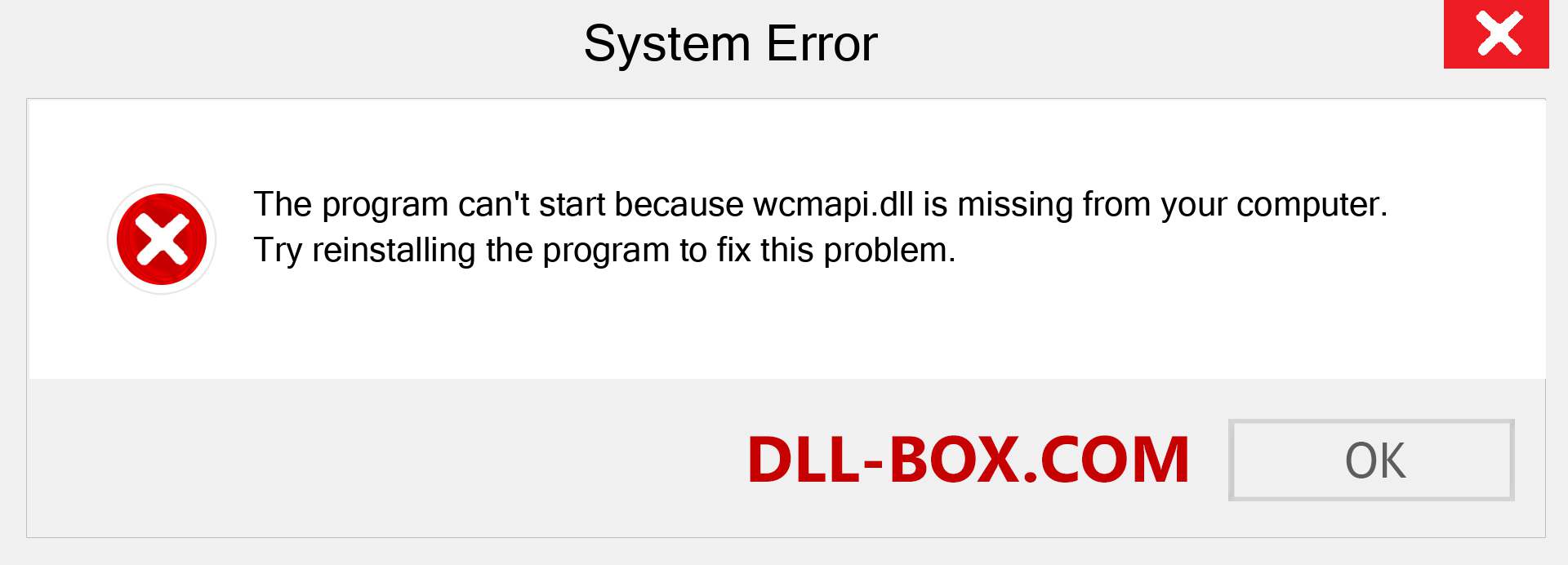  wcmapi.dll file is missing?. Download for Windows 7, 8, 10 - Fix  wcmapi dll Missing Error on Windows, photos, images